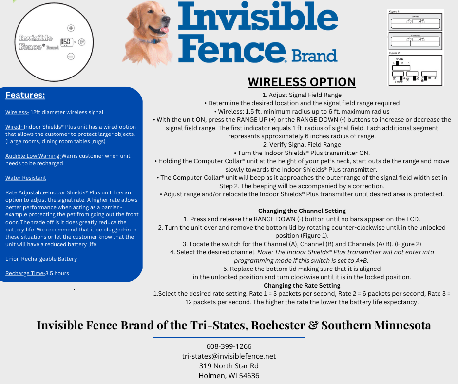 Invisible Fence Brand- Indoor Shield Avoidance Product