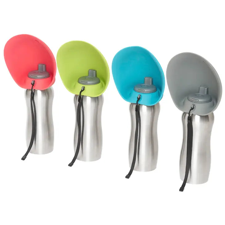 Messy Mutts Stainless Travel Water Bottle (Multiple Colors)
