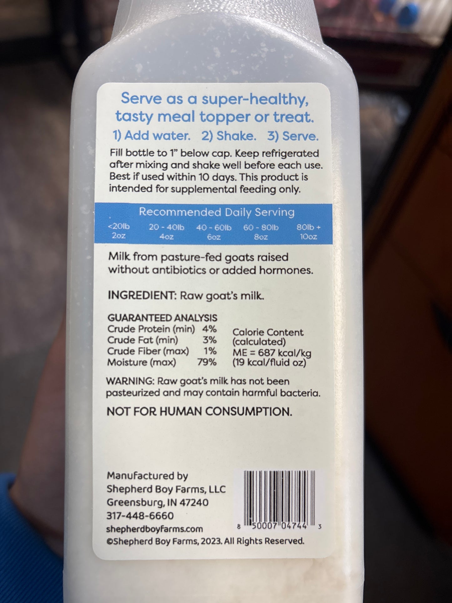 SBF Freeze Dried - Classic Goat Milk