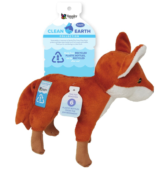 Fox Plush Dog Toy