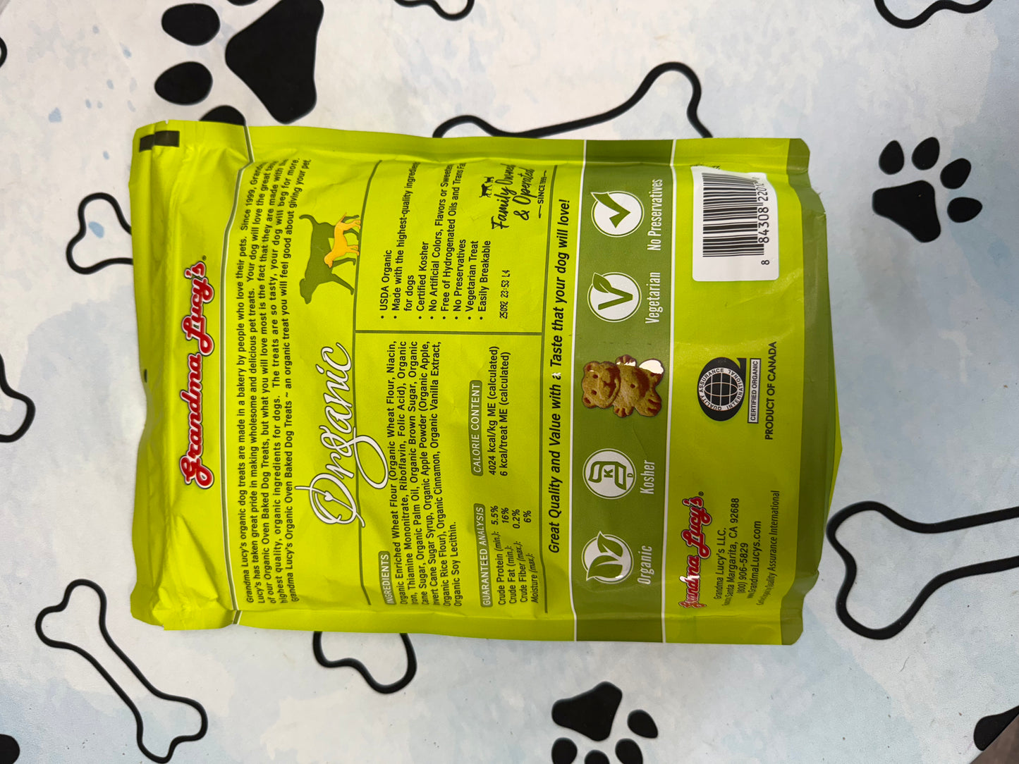 Grandma Lucy’s Organic Oven Baked Dog Treats w/ Apple