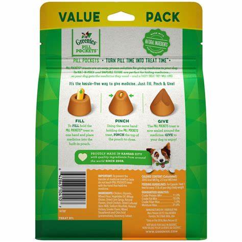 Greenies Pill Pockets- Value Pack 60 Pockets