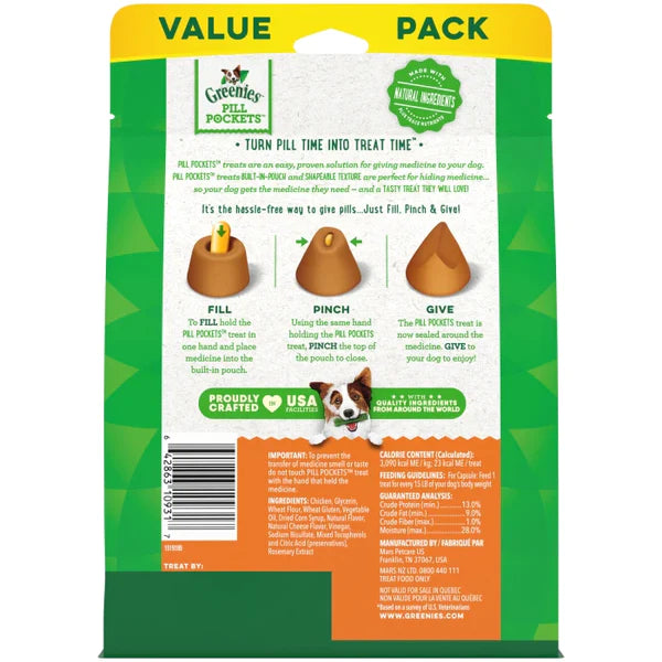 Greenies Pill Pockets- Value Pack 60 Pockets