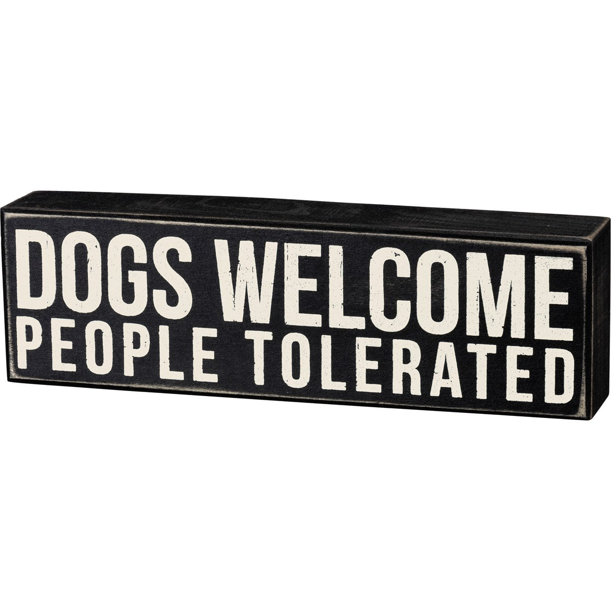 Primitives by Kathy- Dogs Welcome Box Sign