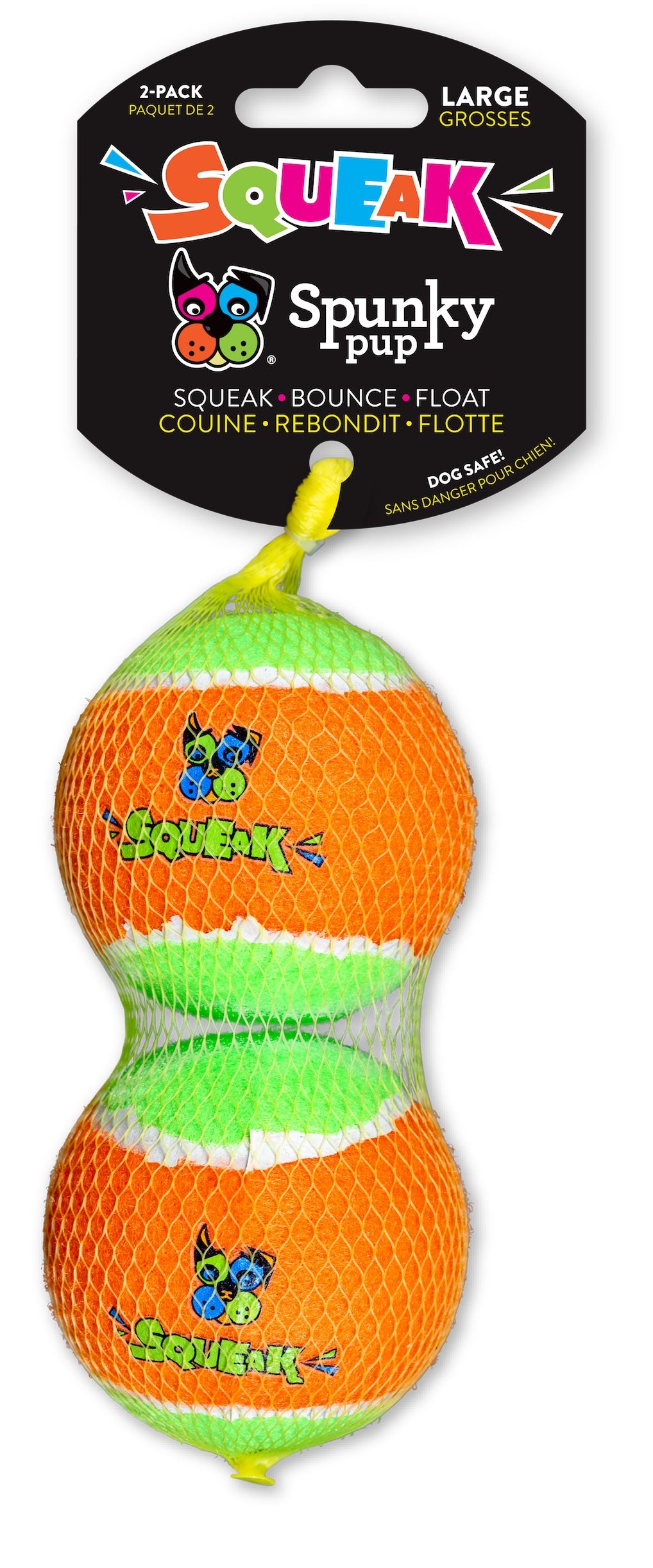 Spunky Pup- Squeaky Tennis Balls