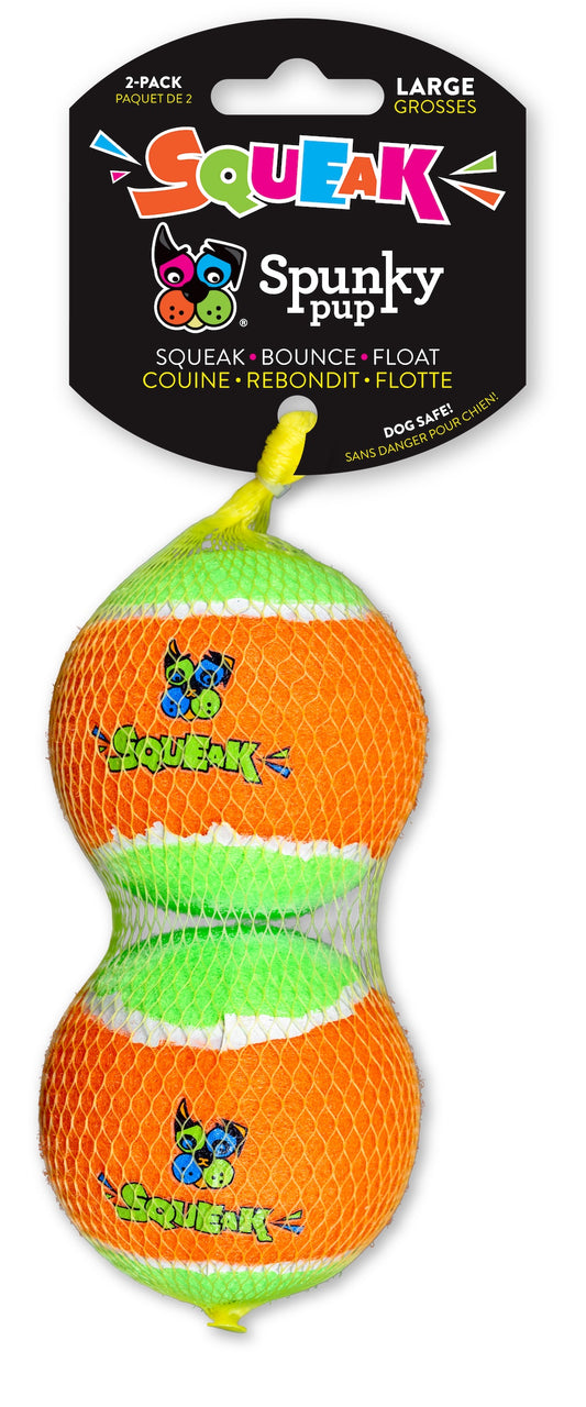 Spunky Pup- Squeaky Tennis Balls