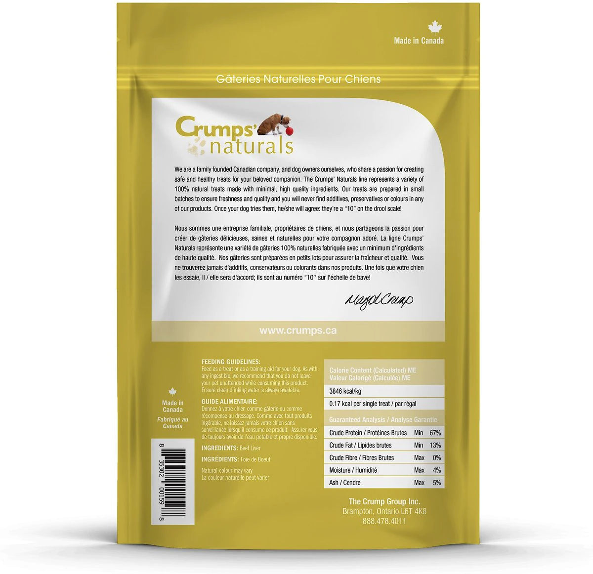 Crumps - Beef Dry Mini Trainers 3.7oz