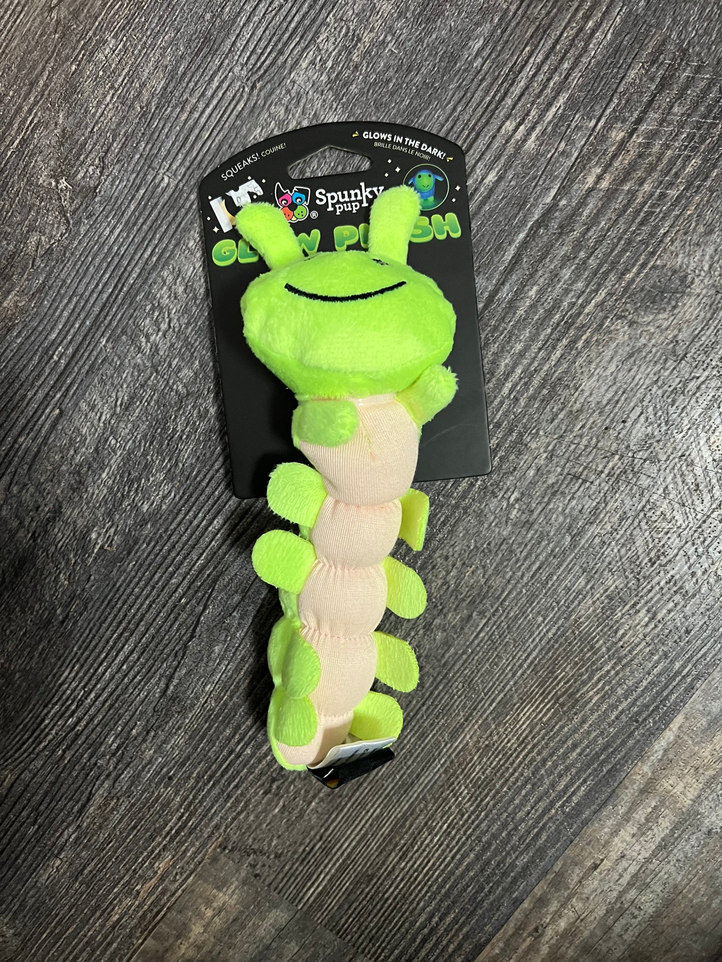 Spunky Pup- Glow Plush Dog Toy Caterpillar