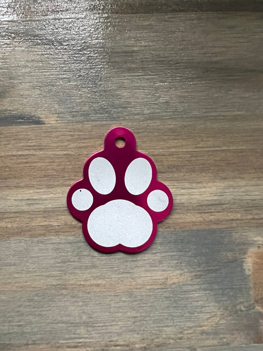 Pet ID Tag- Paw Print Tag