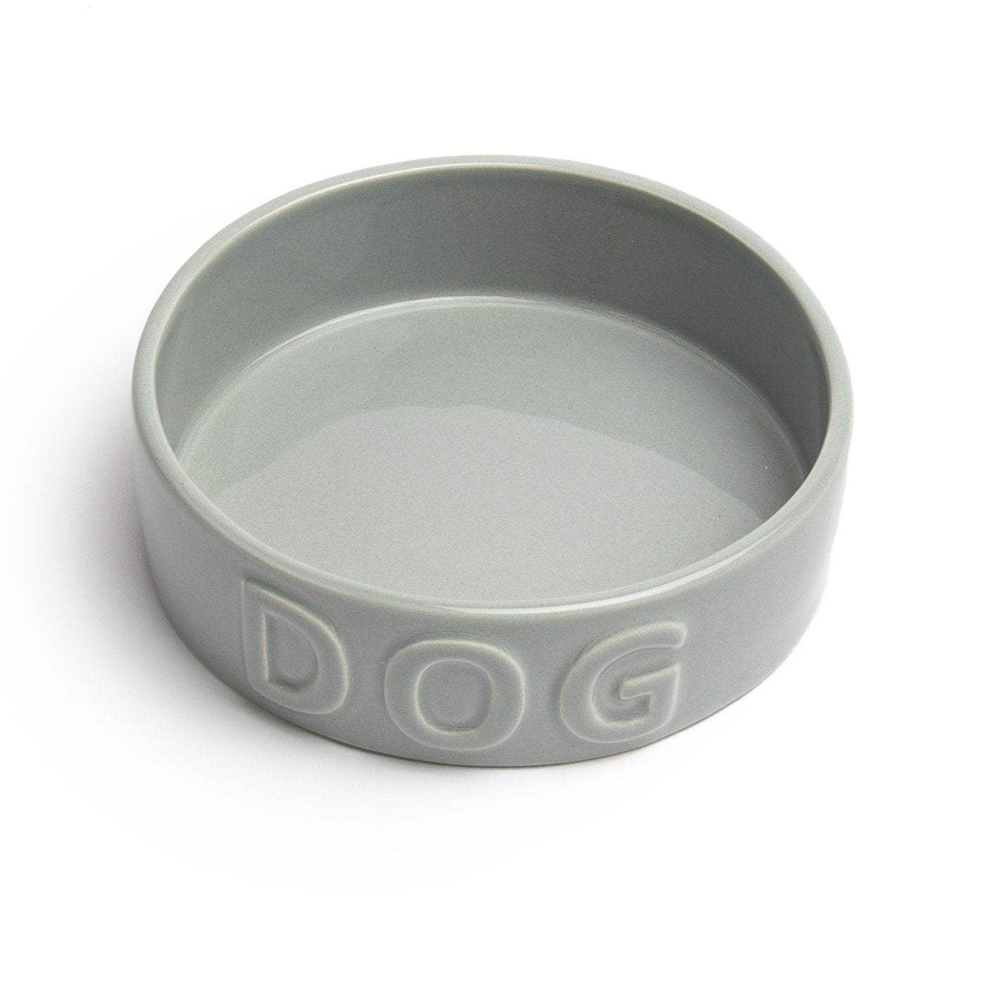 Classic Gray Dog Food Bowl