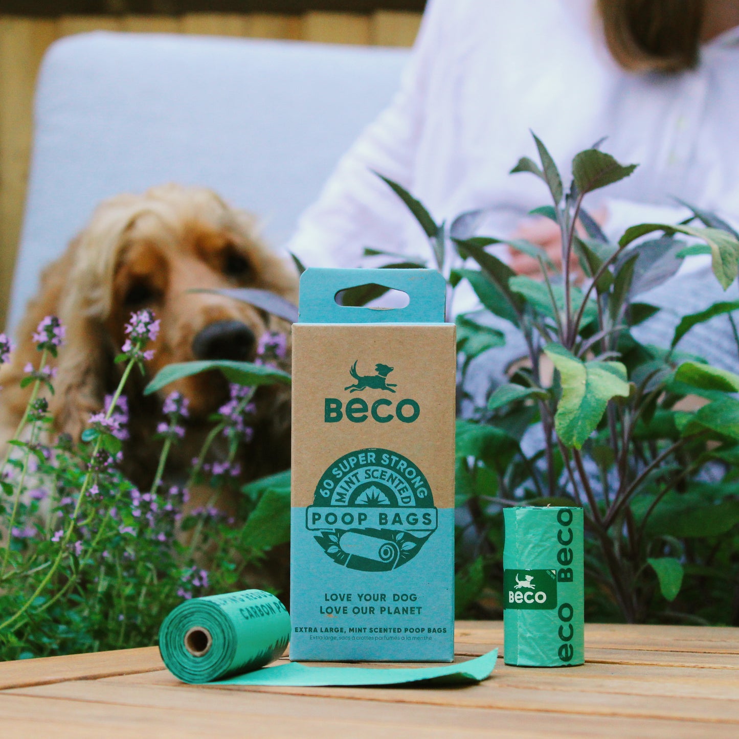 Beco- Extra Large Poop Bags Mint Scented