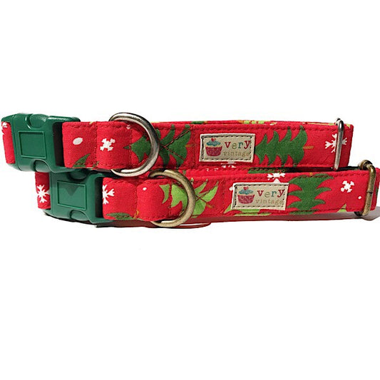 Very Vintage Holiday Dog Collar