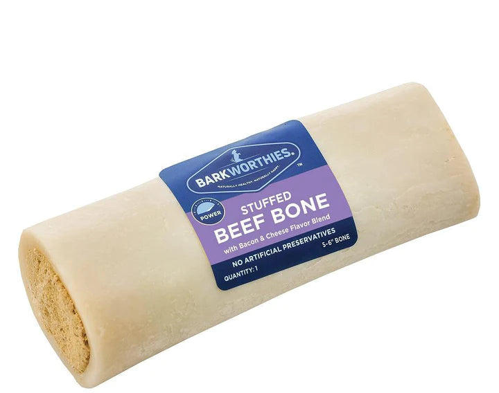 Barkworthies- 5-6'' Shin Bone stuffed w/ Flavor