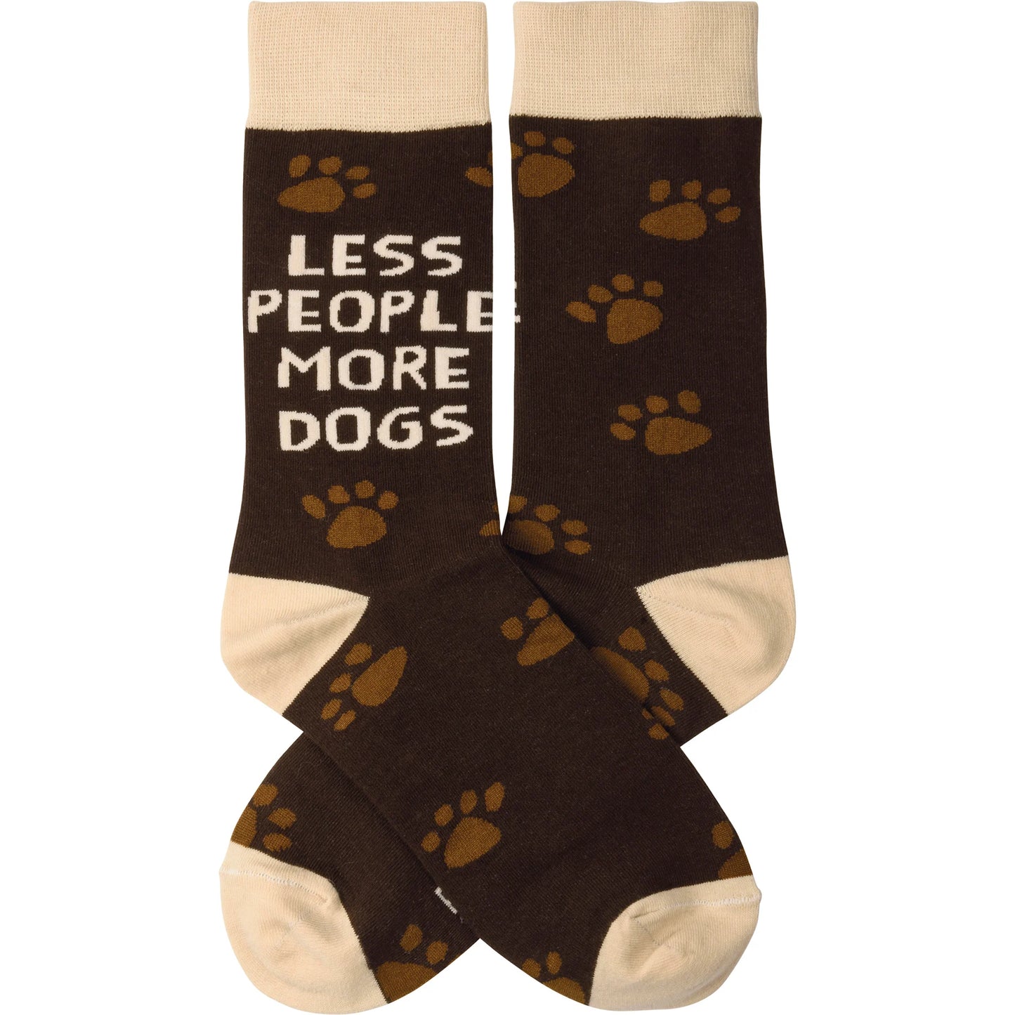 Less People More Dogs Socks