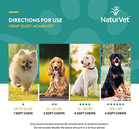 NaturVet-Hemp Quiet Moments- 60 soft chews