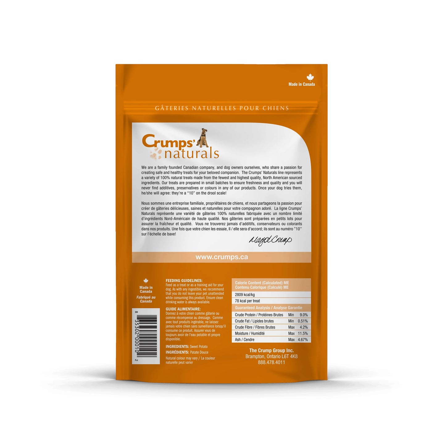 Crumps- Sweet Potato Chews 5.6oz